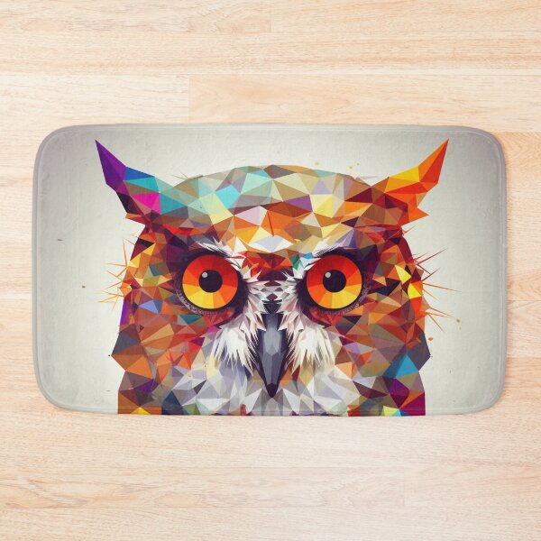 Item preview, Colorful Owl Polygonal Art | Owl Lovers designed and sold by JFFStore.