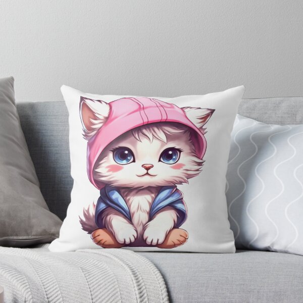 Item preview, cute cat in the hood designed and sold by ArtHideaway.