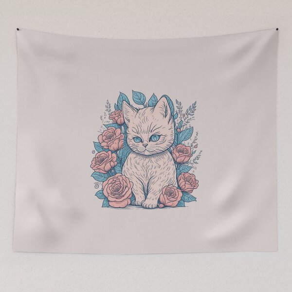 Item preview, Roses Power Cats designed and sold by pigipeach.