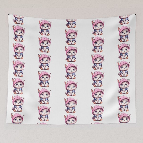 Item preview, cute cat in the hood designed and sold by ArtHideaway.