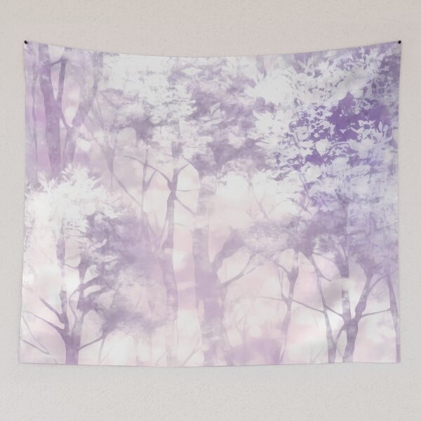 Item preview, Water color abstract purple pink forest pattern designed and sold by LUEE-Design.