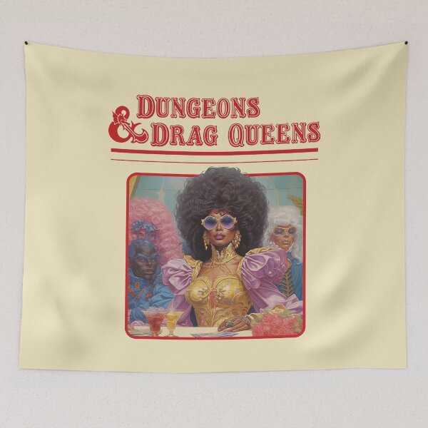 Aperçu de l'œuvre Dungeons and Drag Queens Dungeons and Dragons Mashup créée et vendue par Devon Designs.