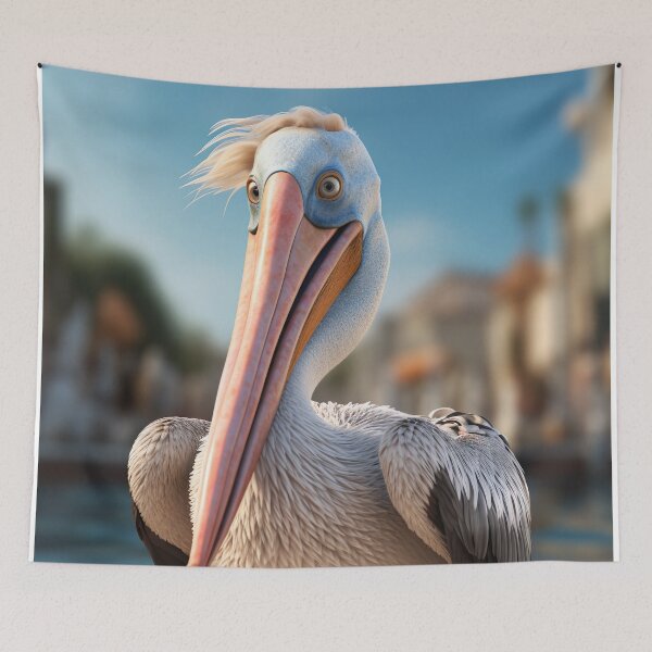 Item preview, Coastal Charmer - Fun Cartoon Pelican Illustration designed and sold by DoPrint.