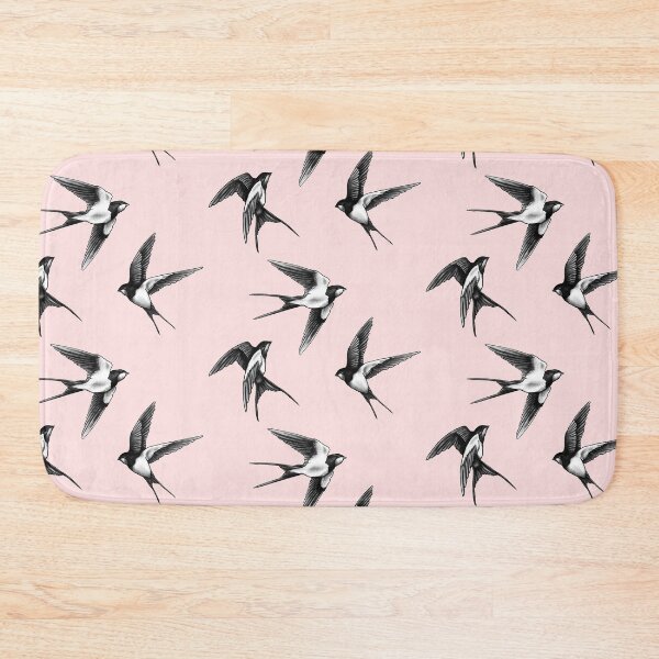 Item preview, Swallow Trio in Flight Pink Pattern designed and sold by TerezaValkova.