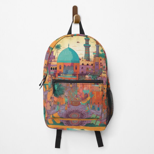 Item preview, Moroccan city illustration designed and sold by m14arts.