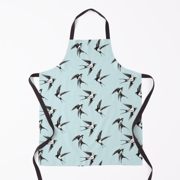 Item preview, Swallow Trio in Flight Blue Pattern designed and sold by TerezaValkova.