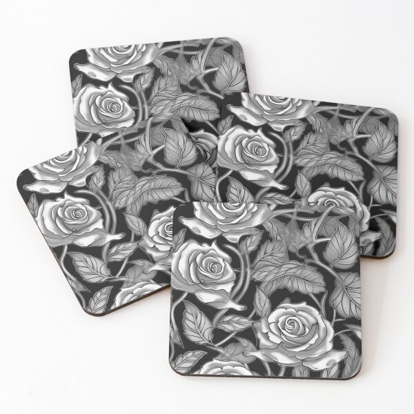 Item preview, A Silver Roses Pattern designed and sold by StudioRedKoala.