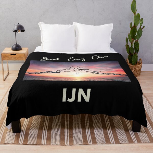 Item preview, Uplifting Christian Positive Prayer & Photography: Break Every Chain IJN (in Jesus' Name) - Birds Fly Free at Sunrise over Ocean | Christian designed and sold by Ceramic Scripture.