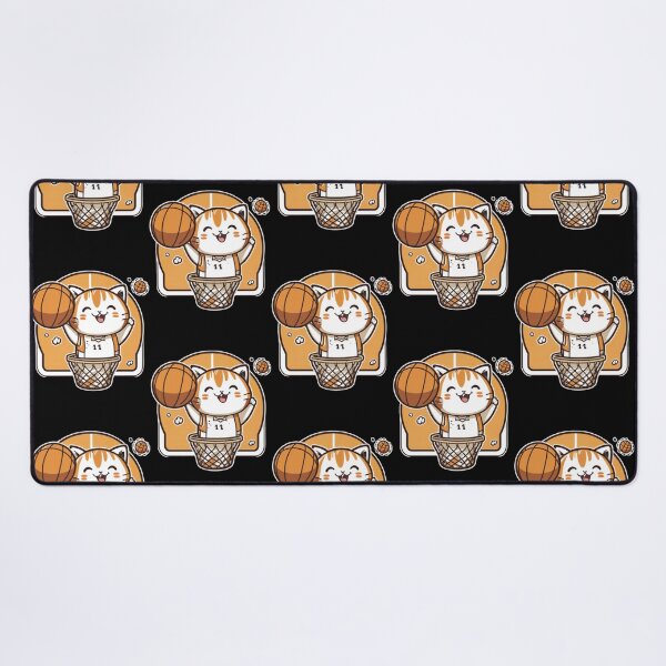 Item preview, Happy cat plays basketball designed and sold by Ernestine Cassin.