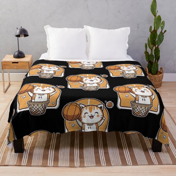 Item preview, Happy cat plays basketball  designed and sold by Ernestine Cassin.