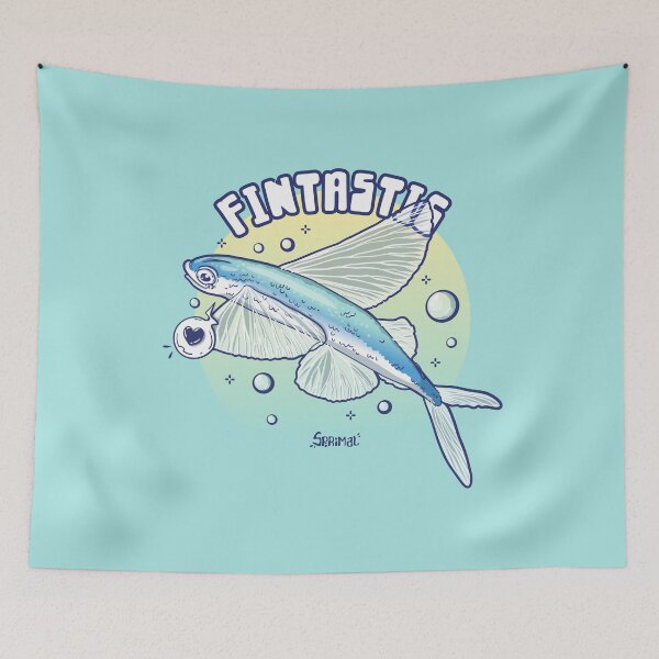 Item preview, Fintastic flying fish pun designed and sold by SPIRIMAL.