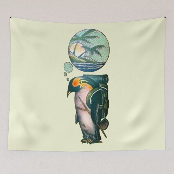 Item preview, Penguin Plans His Vacation Trek designed and sold by VictorIos.
