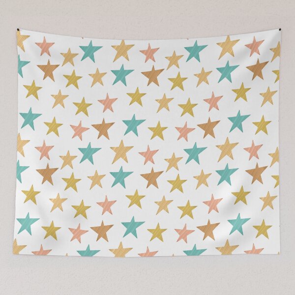 Item preview, Simple star seamless pattern designed and sold by pinkyfish1010.