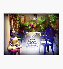 Zen Patio Photographic Print