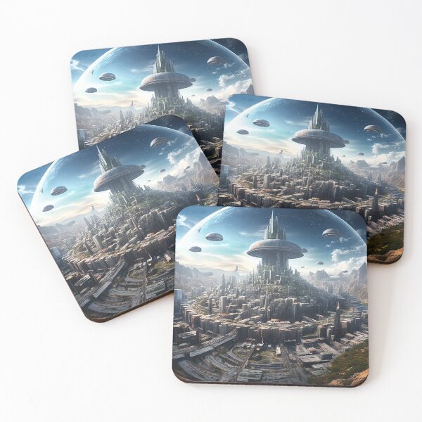 Item preview, Futuristic Sci Fi City designed and sold by Paul Fleet.