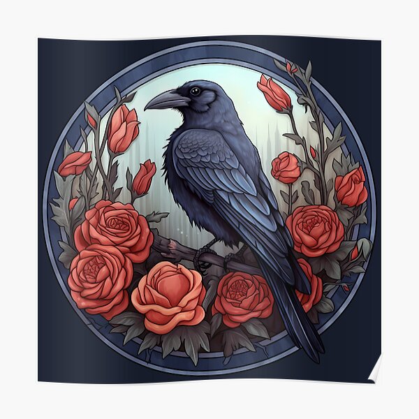 A Raven's Roses Poster