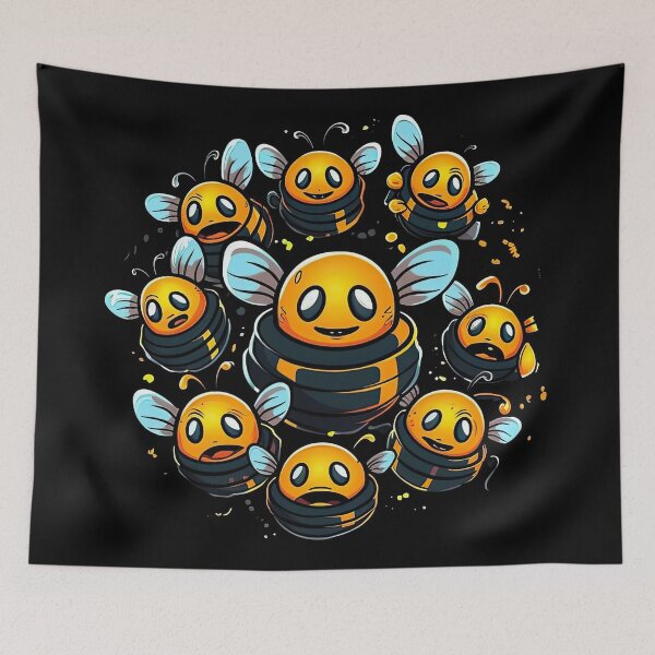 Item preview, Busy bees: Laughing and having fun collecting honey designed and sold by Pixelboys.
