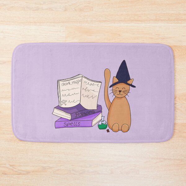 Item preview, Witchy Cat with Spell Books designed and sold by LiloLunaArt.