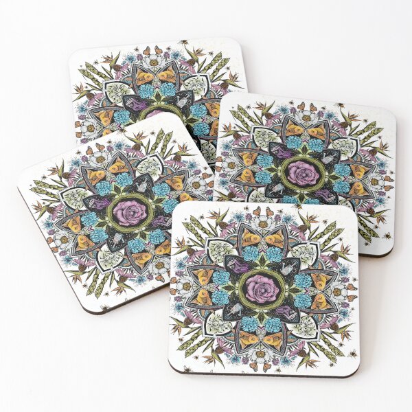 Item preview, mandala full of flowers herbs and insects, garden inspirations designed and sold by Hennagirl.