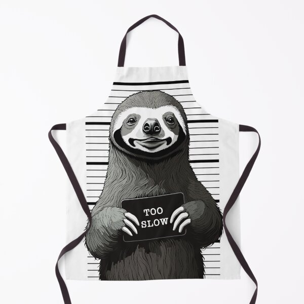 Item preview, Funny Sloth Mugshot Cute Police Arrest Photo Too Slow designed and sold by GrandeDuc.