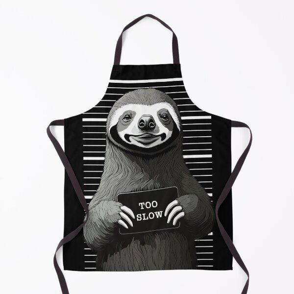 Item preview, Funny Sloth Mugshot Cute Police Arrest Photo Too Slow designed and sold by GrandeDuc.