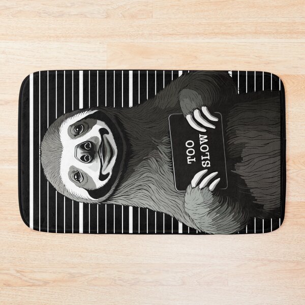 Item preview, Funny Sloth Mugshot Cute Police Arrest Photo Too Slow designed and sold by GrandeDuc.