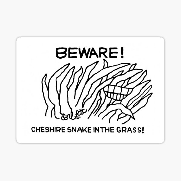 Item preview, Beware!  Cheshire Snake in the Grass! designed and sold by Jack Corbett.