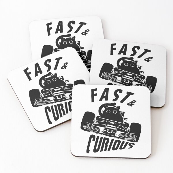 Item preview, Fast And Curious | Funny Car Driving Cat designed and sold by TMBTM.