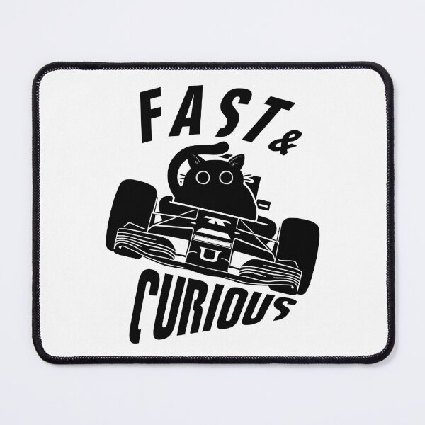 Item preview, Fast And Curious | Funny Car Driving Cat designed and sold by TMBTM.