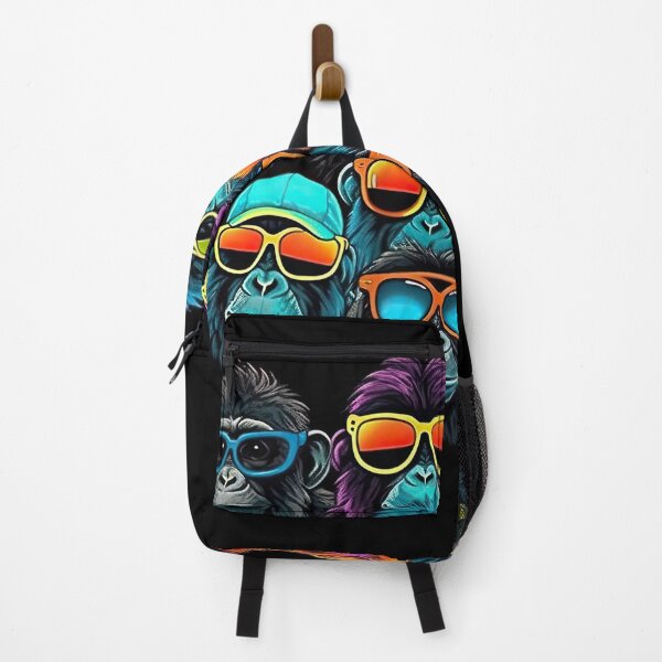 Item preview, Funny monkeys with sunglasses: An animal spectacle during the solar eclipse designed and sold by Pixelboys.