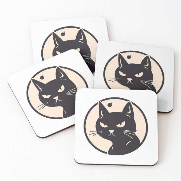 Item preview, Angry annoyed cat, cat face designed and sold by ArtHideaway.