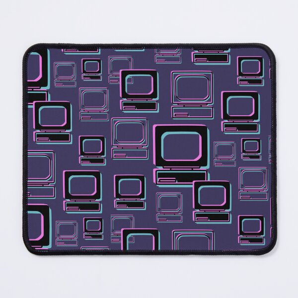 Item preview, Old-school computer glitch pattern - Indigo, Cobalt & Pink designed and sold by NataliaKiwibird.