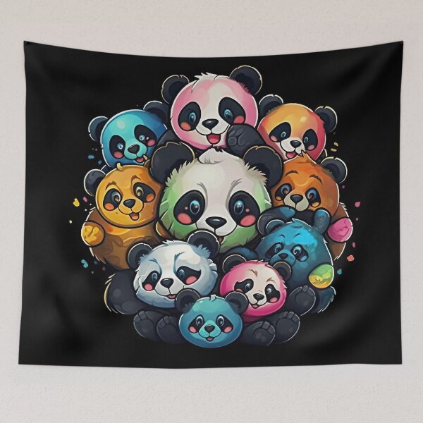 Item preview, The magical adventures of the brightly colored panda bears designed and sold by Pixelboys.