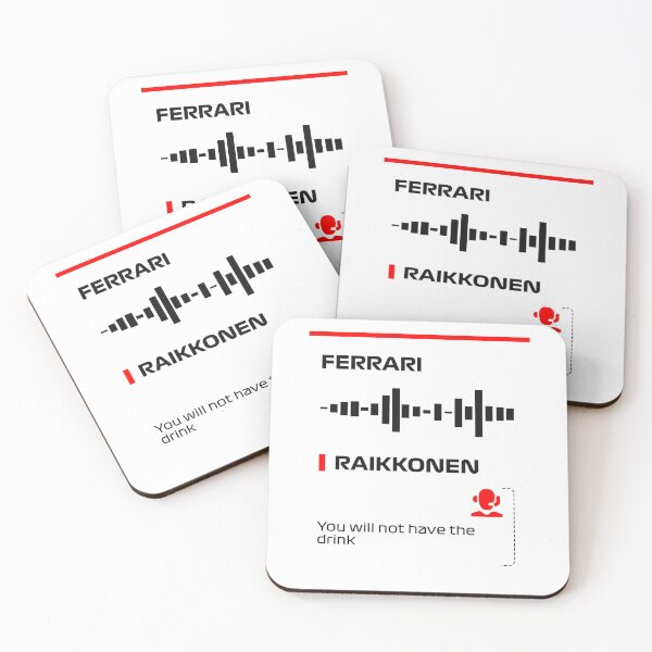 Item preview, Kimi Raikkonen you will not have the drink radio message (Francesco) designed and sold by ff1merch ..