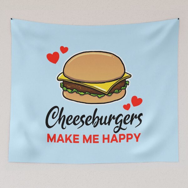 Item preview, Cheeseburgers make me happy designed and sold by jonmlam.