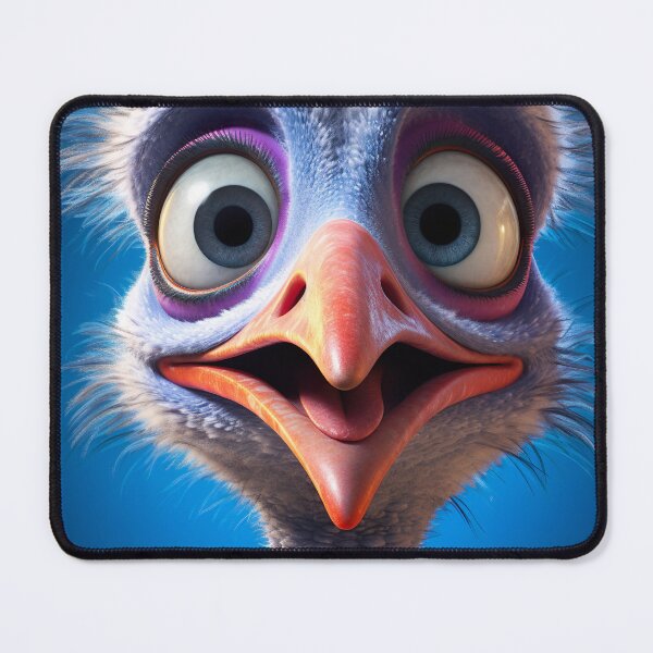 Item preview, Desert Dash - Endearing Cartoon Ostrich Illustration designed and sold by DoPrint.