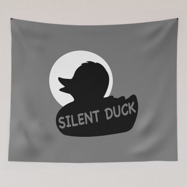 Item preview, Silent Duck - Black & White designed and sold by timmytots.