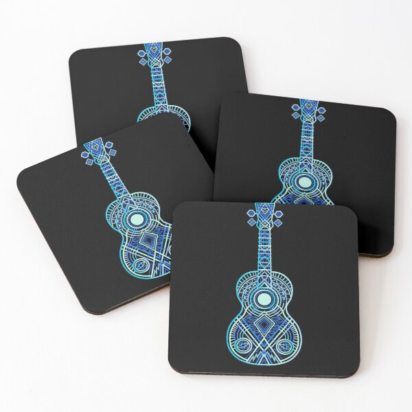 Item preview, NO TEXT 2023 String Theory 1: Bright Blues (recommended: print on dark) - 100 Days of Ukulele  designed and sold by NewUkeNewYork.