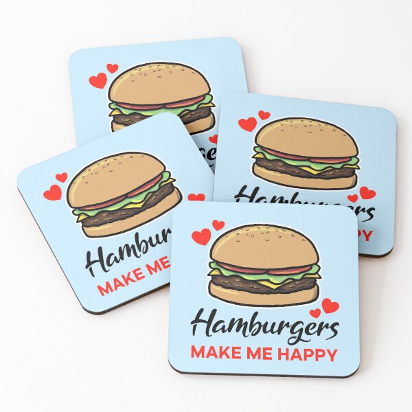 Item preview, Hamburgers make me happy designed and sold by jonmlam.