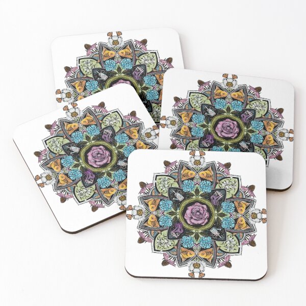Item preview, mandala full of flowers herbs and insects, garden inspirations designed and sold by Hennagirl.