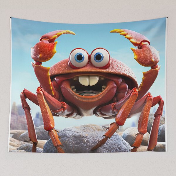 Item preview, Beach Bubbles - Cute Cartoon Crab Illustration designed and sold by DoPrint.