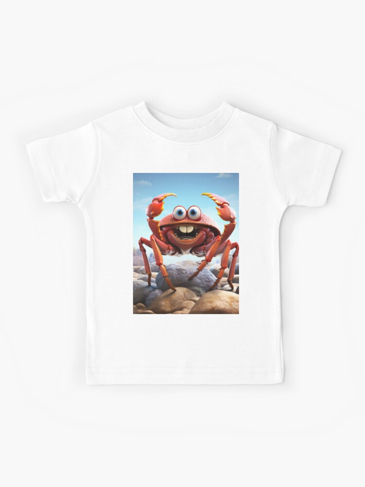 Beach Bubbles - Cute Cartoon Crab Illustration Kids T-Shirt for Sale by  DoPrint
