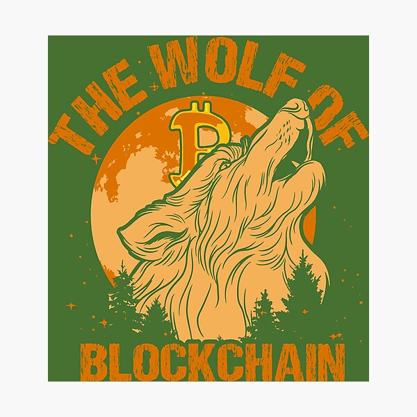 Artikel-Vorschau von Der Wolf der Blockchain, designt und verkauft von CustomHive.