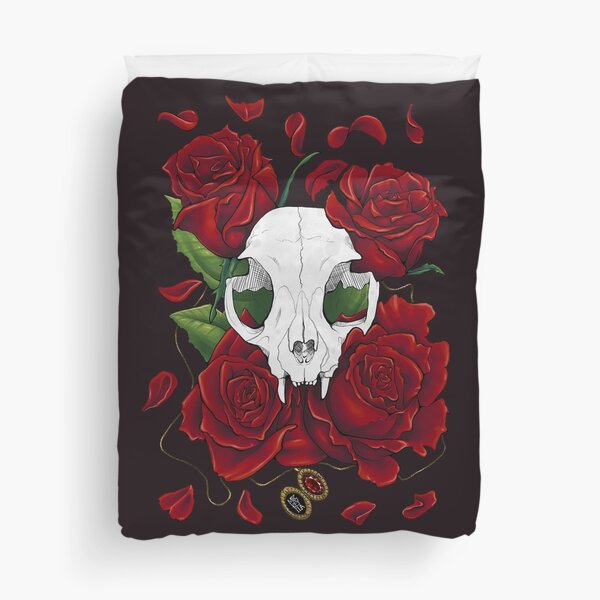 Skull & Roses Duvet Cover