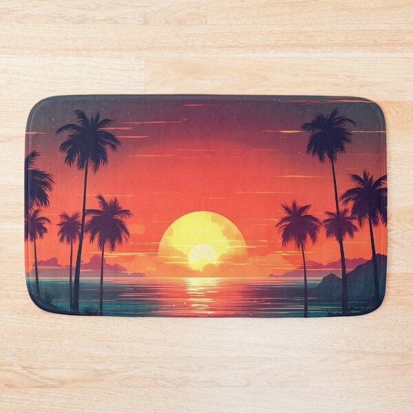 Item preview, Retro style beach setting designed and sold by SweetWhiskers.