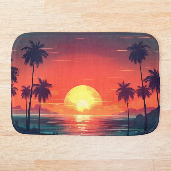 Item preview, Retro style beach setting designed and sold by SweetWhiskers.