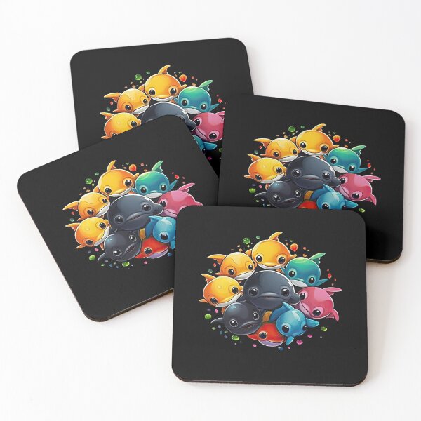 Item preview, Sweet baby dolphins - Discover our colorful and friendly dolphin products! designed and sold by Pixelboys.