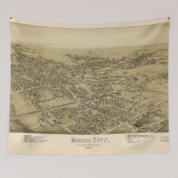 Item preview, Union City, Pennsylvania (1895) designed and sold by allhistory.