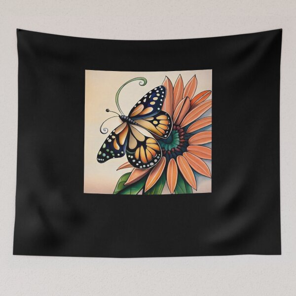 Item preview, Cone Flowers and Monarchs designed and sold by Mohamedprf.