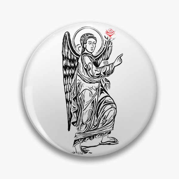 Item preview, Gabriel With Rose Archangel Design designed and sold by Pikmi.